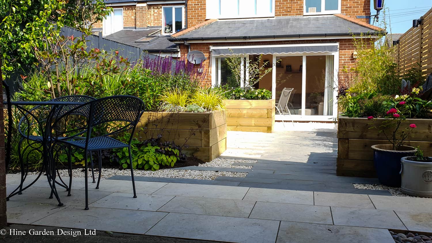 small garden space transformed by planting and good design