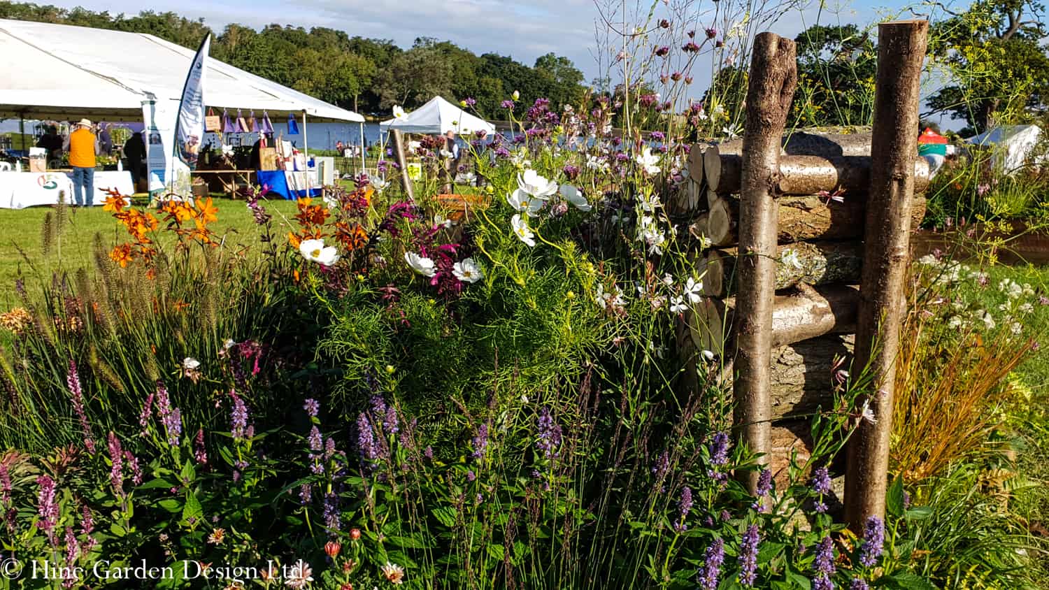 show garden border at Belvior flower show 2020