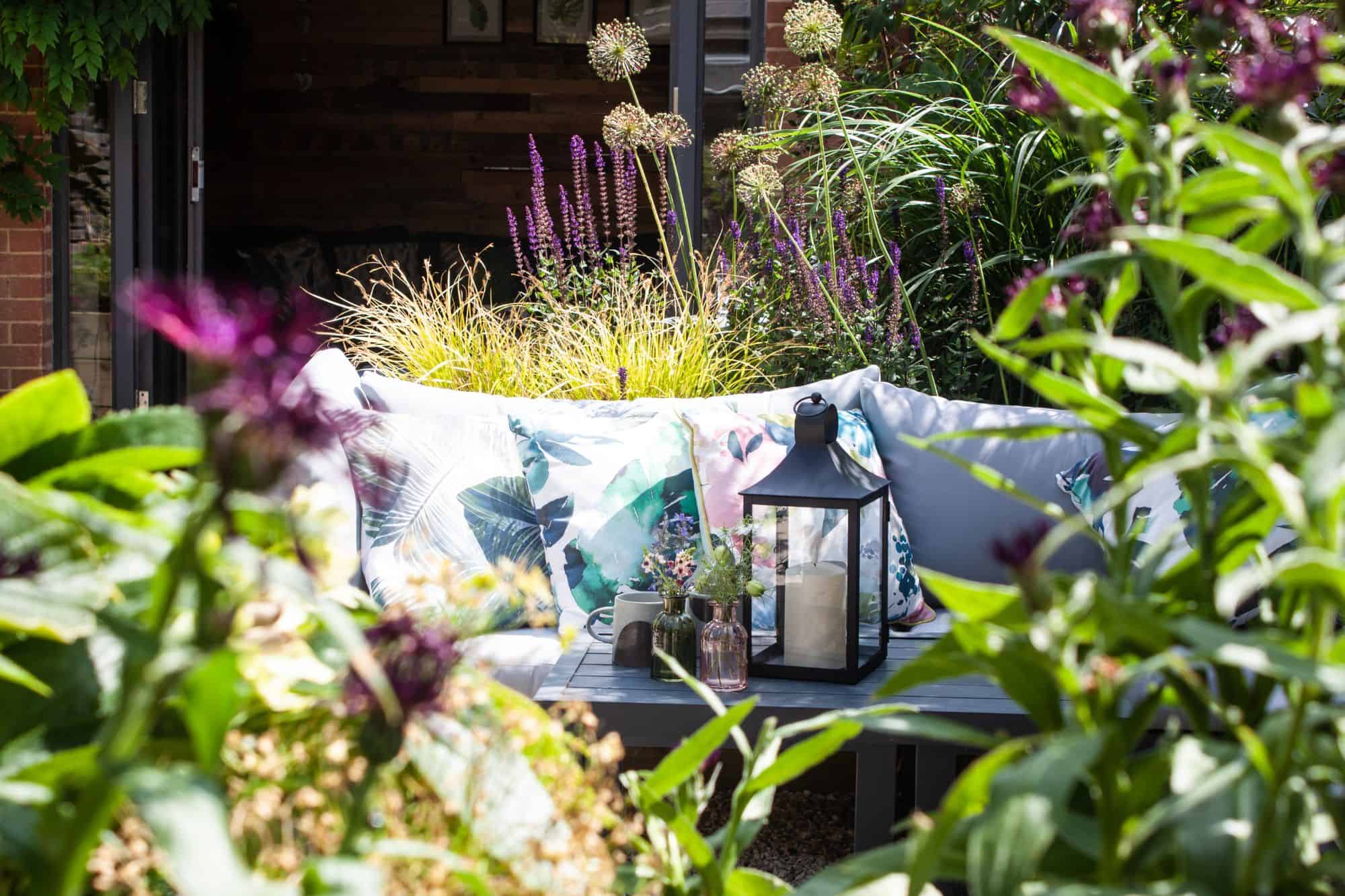 small garden space transformed by planting and good design